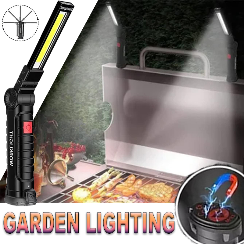 Outdoor Lighting Lanterns - ポータブル LED 懐中電灯 磁気フック付き 屋外修理作業灯 Type-C