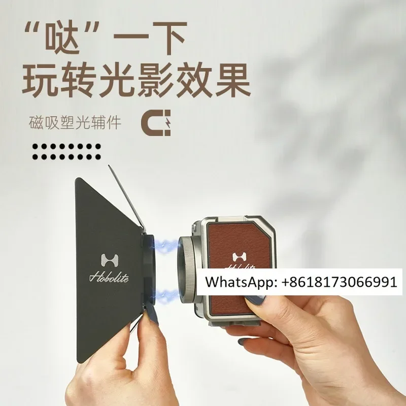 Outdoor Lighting Setup Photography - ホボライトまたはマイクロ撮影ライト 8w 屋外夜間ポートレート撮影用 常時点灯、磁気式レトロデスク設置