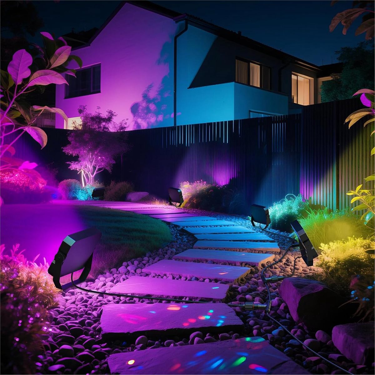 Outdoor Lighting Govee - Fitfit 10FT 延長ケーブル Govee 屋外フラッドライトおよびスポットライト用、防水 4