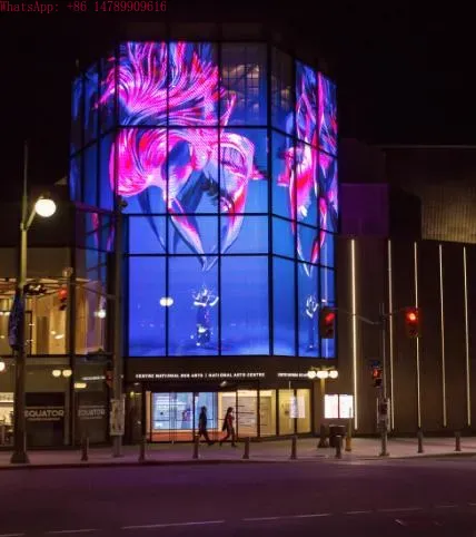 Wall Lighting Outdoor - 超軽量透明LEDディスプレイ屋内外兼用シースルービデオウォールガラスファサード