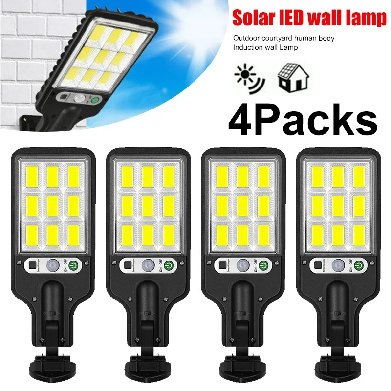 Wall Lighting Outdoor - 強力なLEDソーラー屋外中庭壁掛けランプ充電式誘導ソーラーガーデンライトテラスガレージドア街路灯
