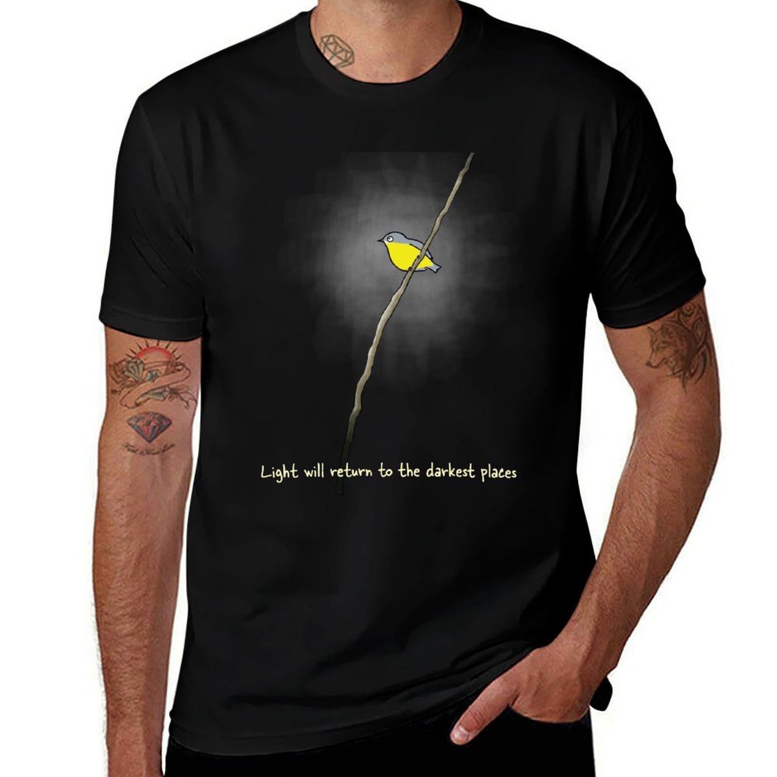 Outdoor Lighting Australia - 光は再び戻ってきます - オーストラリア環境擁護局の募金活動Tシャツ サンブロックアウトドアTシャツ