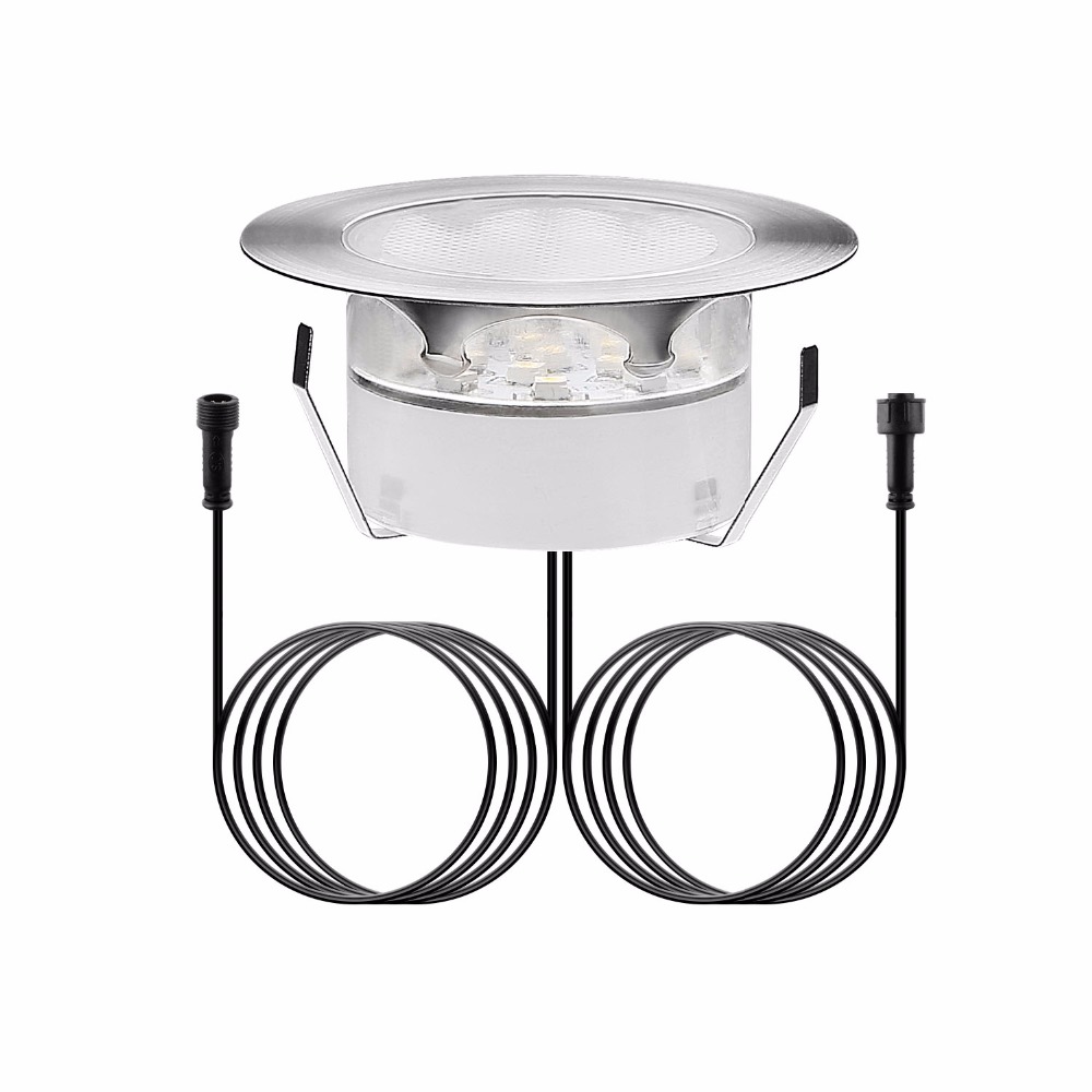 Outdoor Lighting Low Voltage - QACA 屋外埋め込み型ランプ低電圧 LED デッキガーデン装飾景観照明ステンレス鋼 IP67 防水