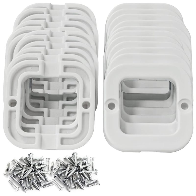 Outdoor Lighting Govee - M11K-取り付けブラケットセット(50個) Govee 屋外照明 H705、H805用 - 非プロの設置モデル向けに強化されたデザイン