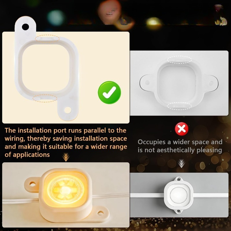 Outdoor Lighting Govee - 52/88/138個のLEDライトクリップ、ホルダー付き、Govee H706屋外照明用、クリスマスホリデー照明用の安全な取り付けブラケット