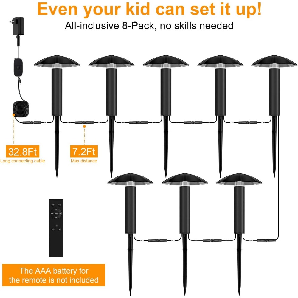 8個入り低電圧景観照明キット：3Wメタル製通路照明、簡単設置 - Outdoor Lighting Low Voltage のレビューと価格