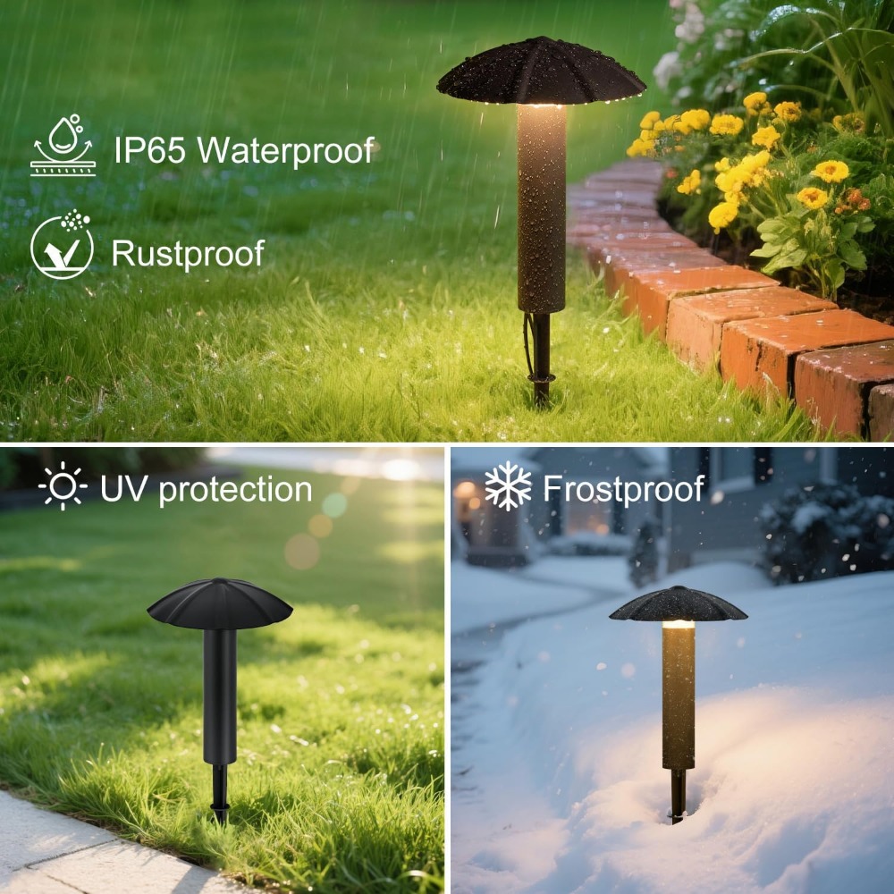 8個入り低電圧景観照明キット：3Wメタル製通路照明、簡単設置 - Outdoor Lighting Low Voltage のレビューと価格