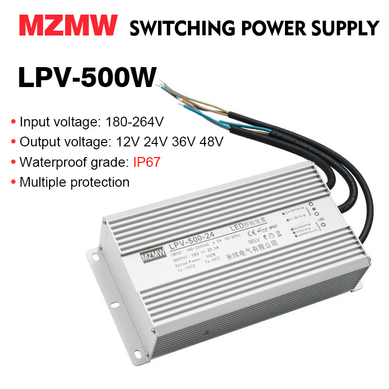 MZMW IP67 防水スイッチング電源 500 ワット 2 - Outdoor Lighting Transformer Box のレビューと価格
