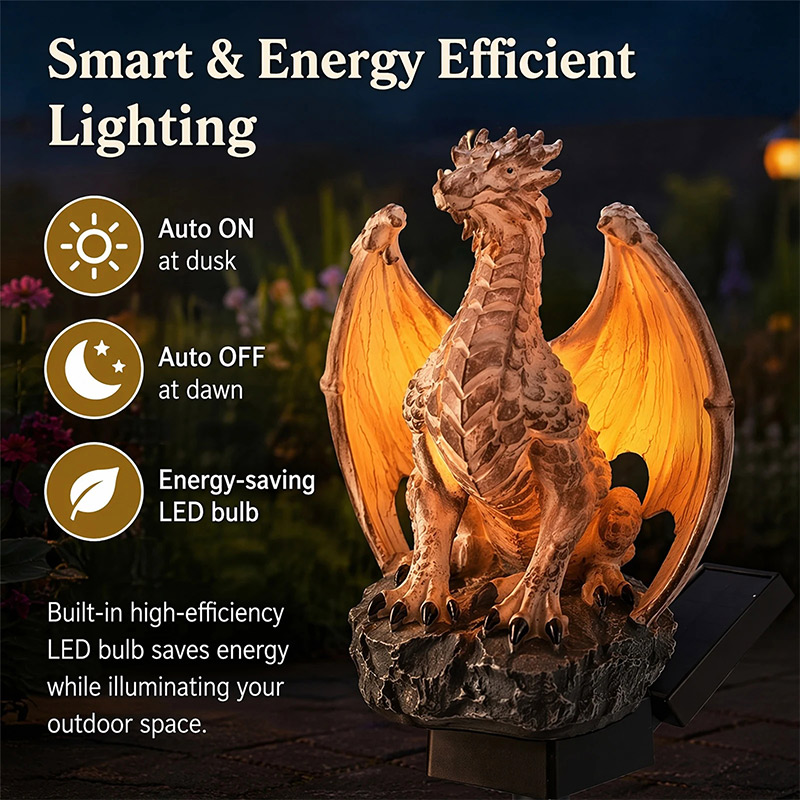 ドラゴンレガシーゴールデンエンバーエディションソーラーガーデ - Outdoor Lighting Manufacturers のレビューと価格