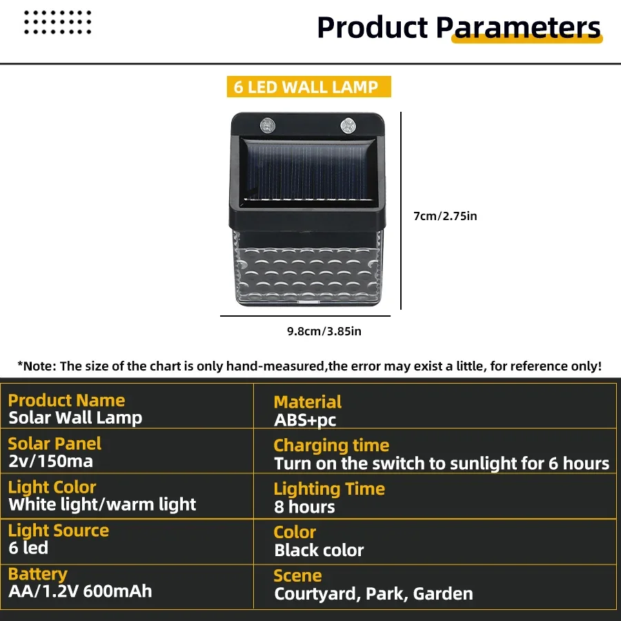 LED ソーラーライト PIR モーションセンサーウォールラ - Wall Lighting Outdoor のレビューと価格