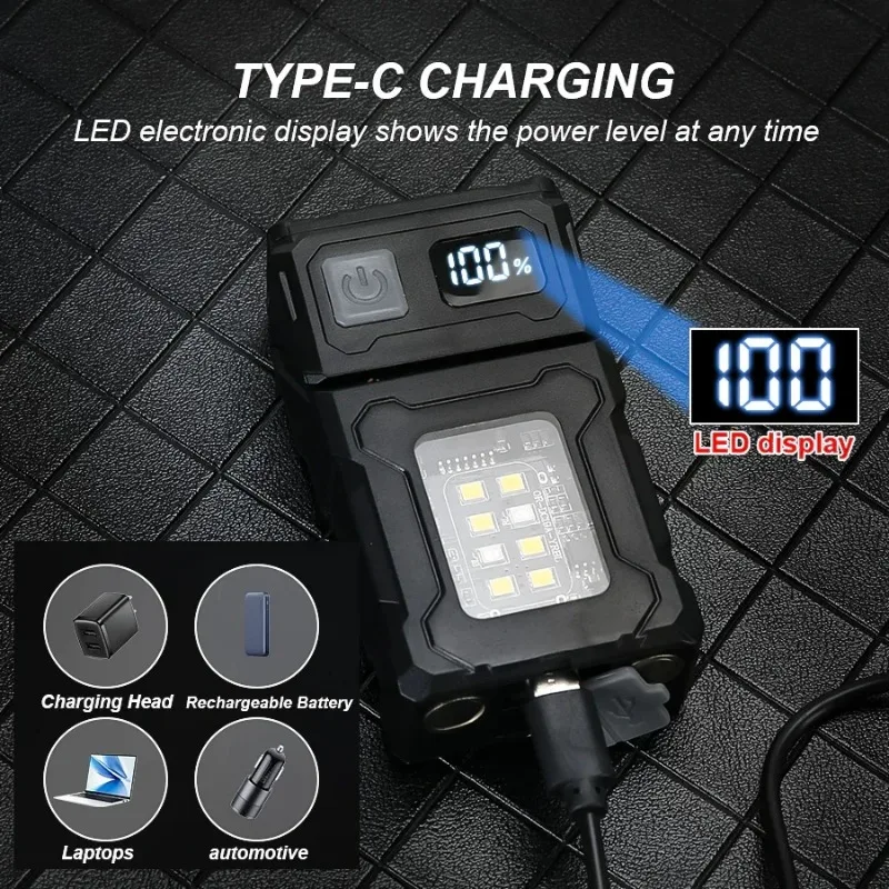 ミニ LED ハンドヘルド懐中電灯 USB 充電式 LED  - Outdoor Lighting Lanterns のレビューと価格