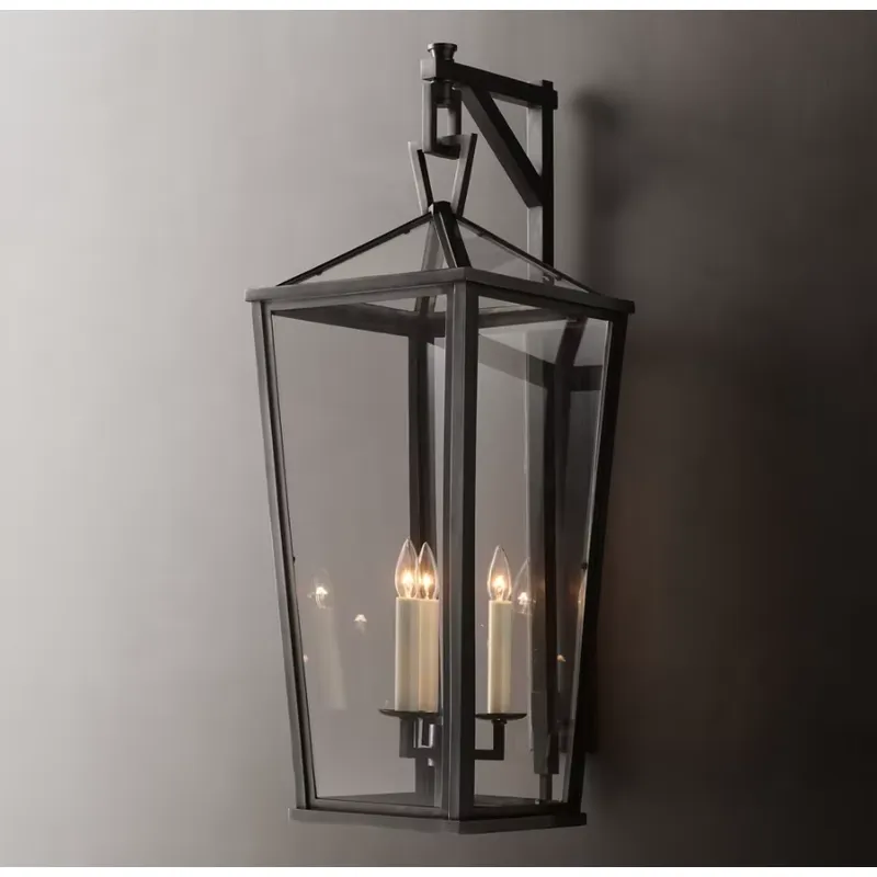 Yihaoカスタム大型背の高いブラケット付きウォールランタン - Wall Lighting Outdoor のレビューと価格