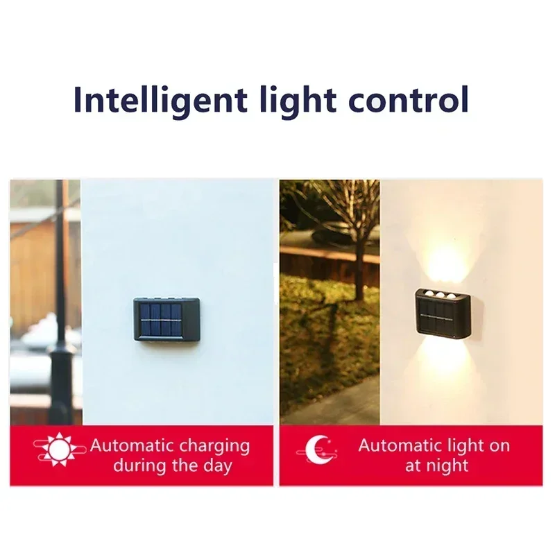 COB ソーラーウォールランプ屋外防水ソーラーライト上下凸レ - Wall Lighting Outdoor のレビューと価格