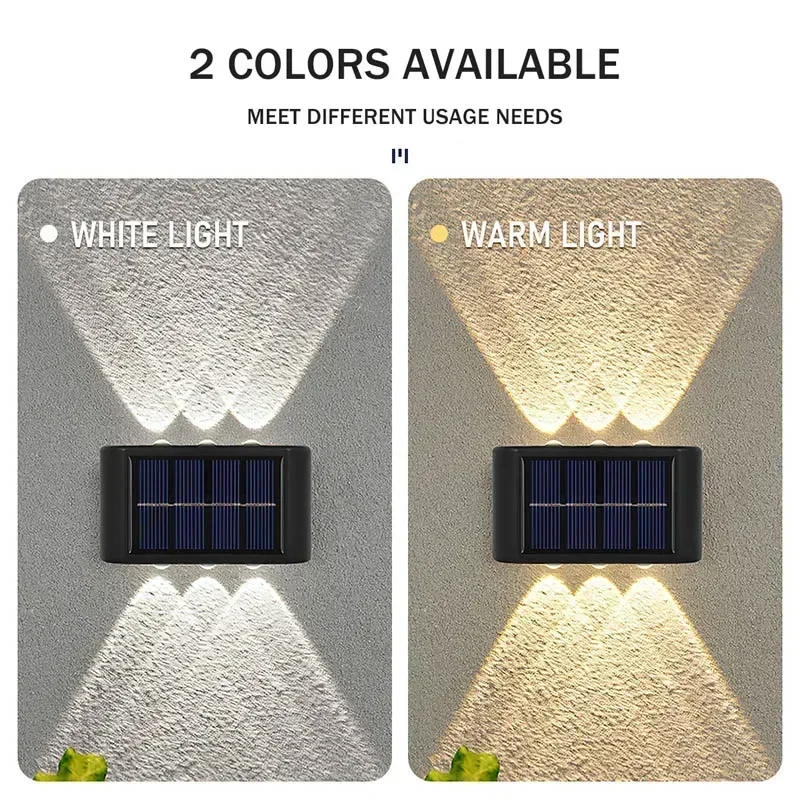 COB ソーラーウォールランプ屋外防水ソーラーライト上下凸レ - Wall Lighting Outdoor のレビューと価格
