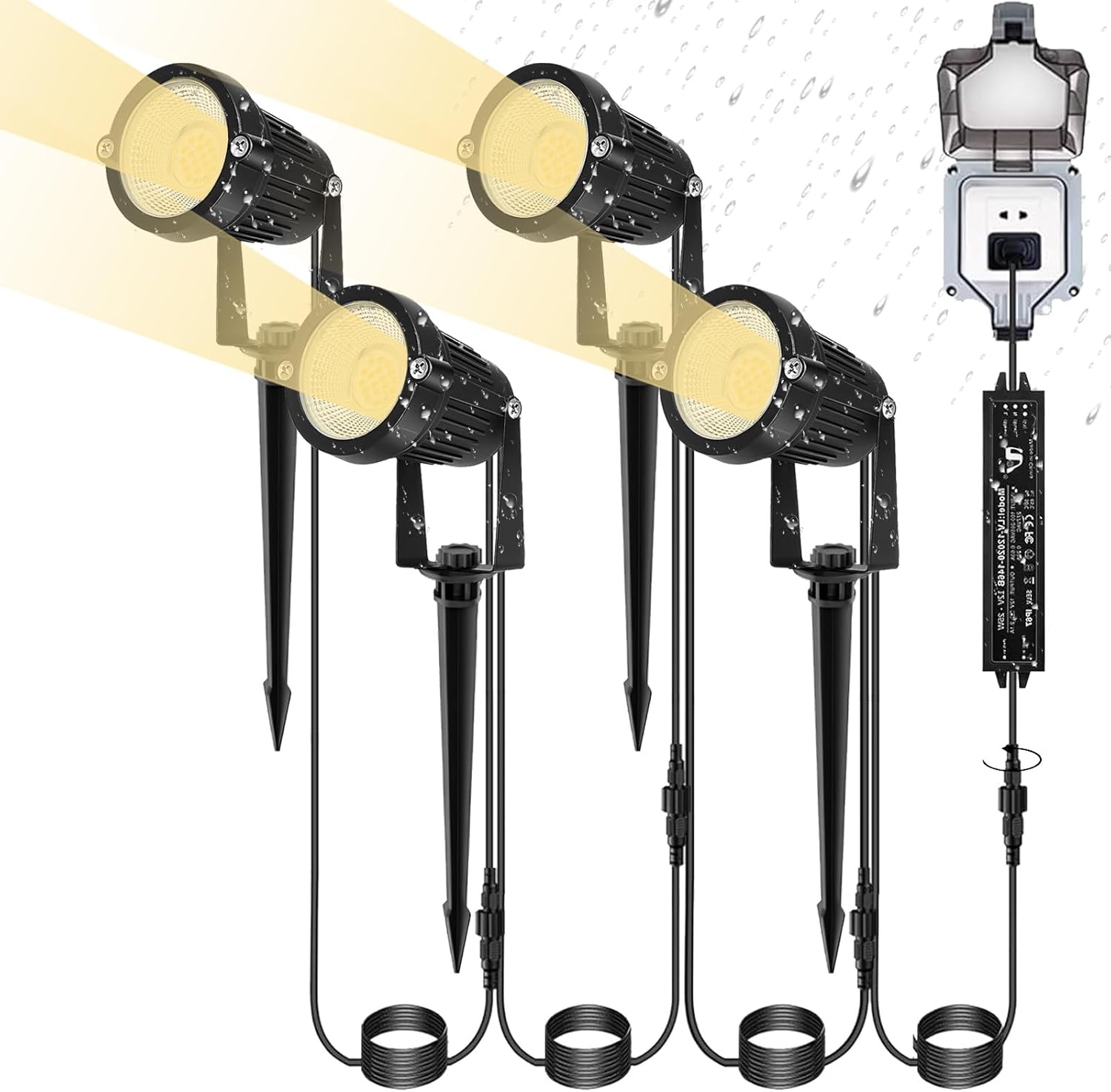 低電圧景観照明、12V LED屋外スポットライト、庭園通路ラ - Outdoor Lighting Low Voltage のレビューと価格