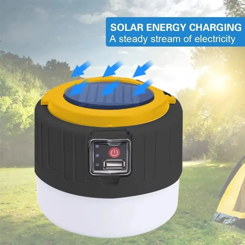 ソーラーキャンプランタン 充電式LEDポータブルワークライト - Outdoor Lighting Lanterns のレビューと価格