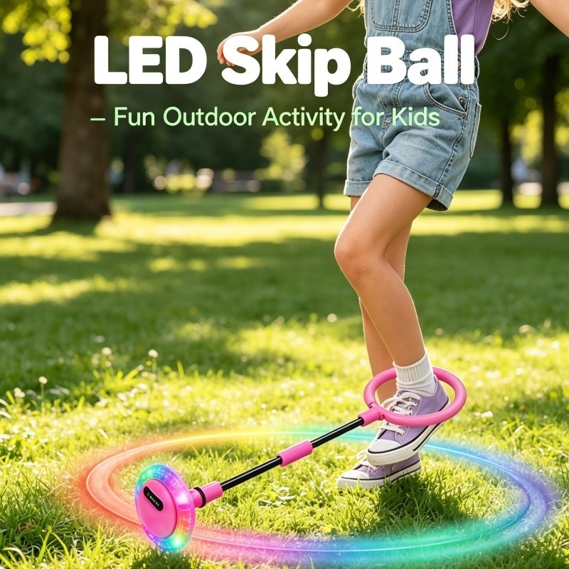 LEDフラッシュアンクルスキップボール 折りたたみ式キッズス - Outdoor Lighting Options のレビューと価格