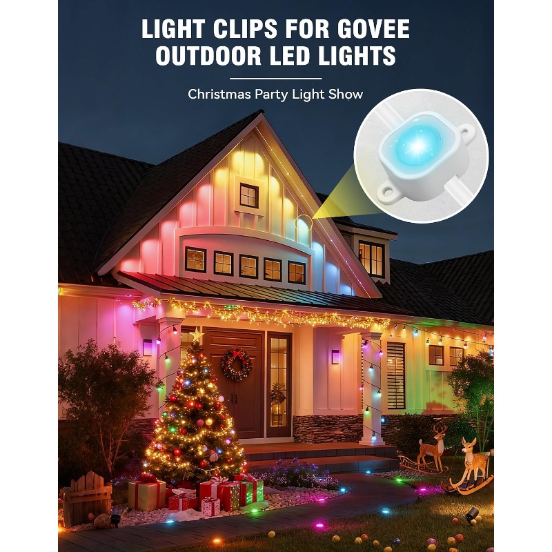 200個の屋外ライトクリップ、Govee H706およびGo - Outdoor Lighting Govee のレビューと価格