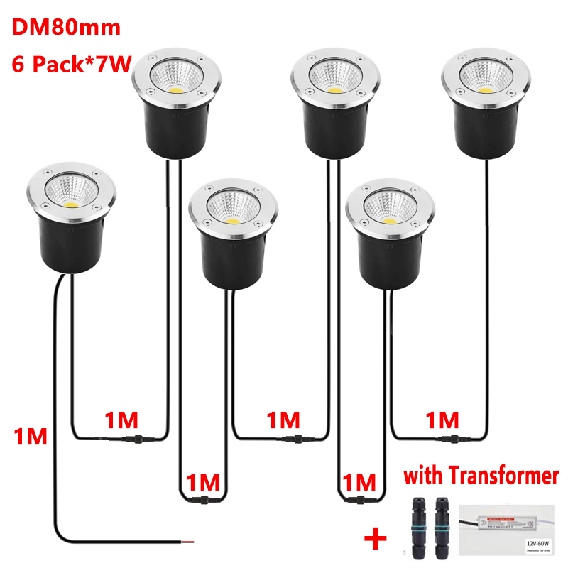 IP67防水LED埋め込みライトDC12V低電圧、変圧器付き - Outdoor Lighting Low Voltage のレビューと価格