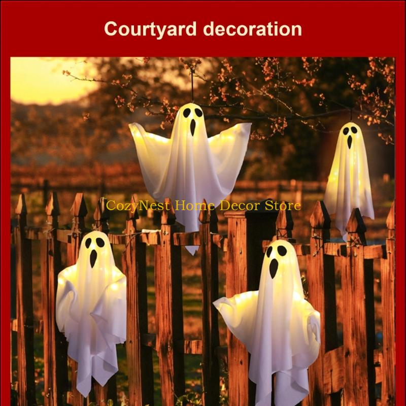 92MF 神秘的な光るハロウィン LED ライト幽霊装飾銅線 - Outdoor Lighting Low Voltage のレビューと価格