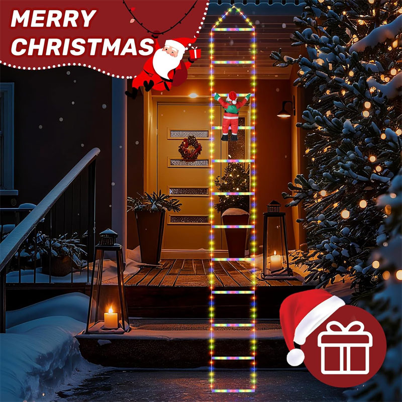 LEDクリスマスライト クリスマス装飾用はしご型ライトストリ - Outdoor Lighting Garden のレビューと価格