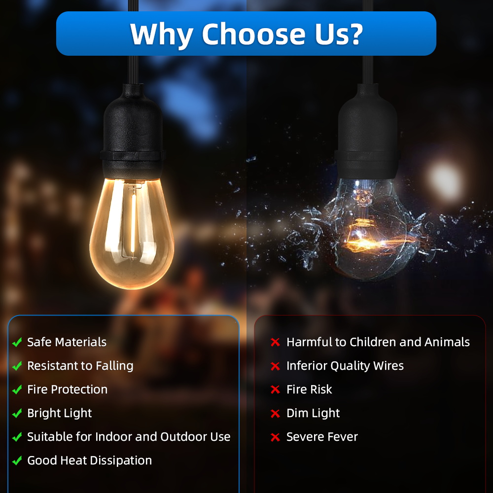 屋外ガーデンストリングライト装飾防水フェアリーライト暖かい光 - Outdoor Lighting Options のレビューと価格