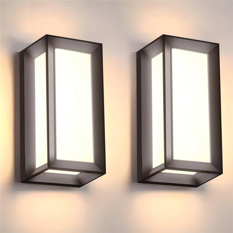 フロントポーチライト 3色展開、LED防水屋外壁掛け照明器具 - Outdoor Lighting Options のレビューと価格