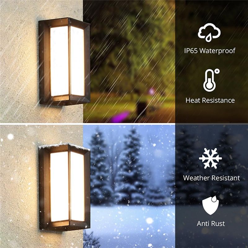 フロントポーチライト 3色展開、LED防水屋外壁掛け照明器具 - Outdoor Lighting Options のレビューと価格