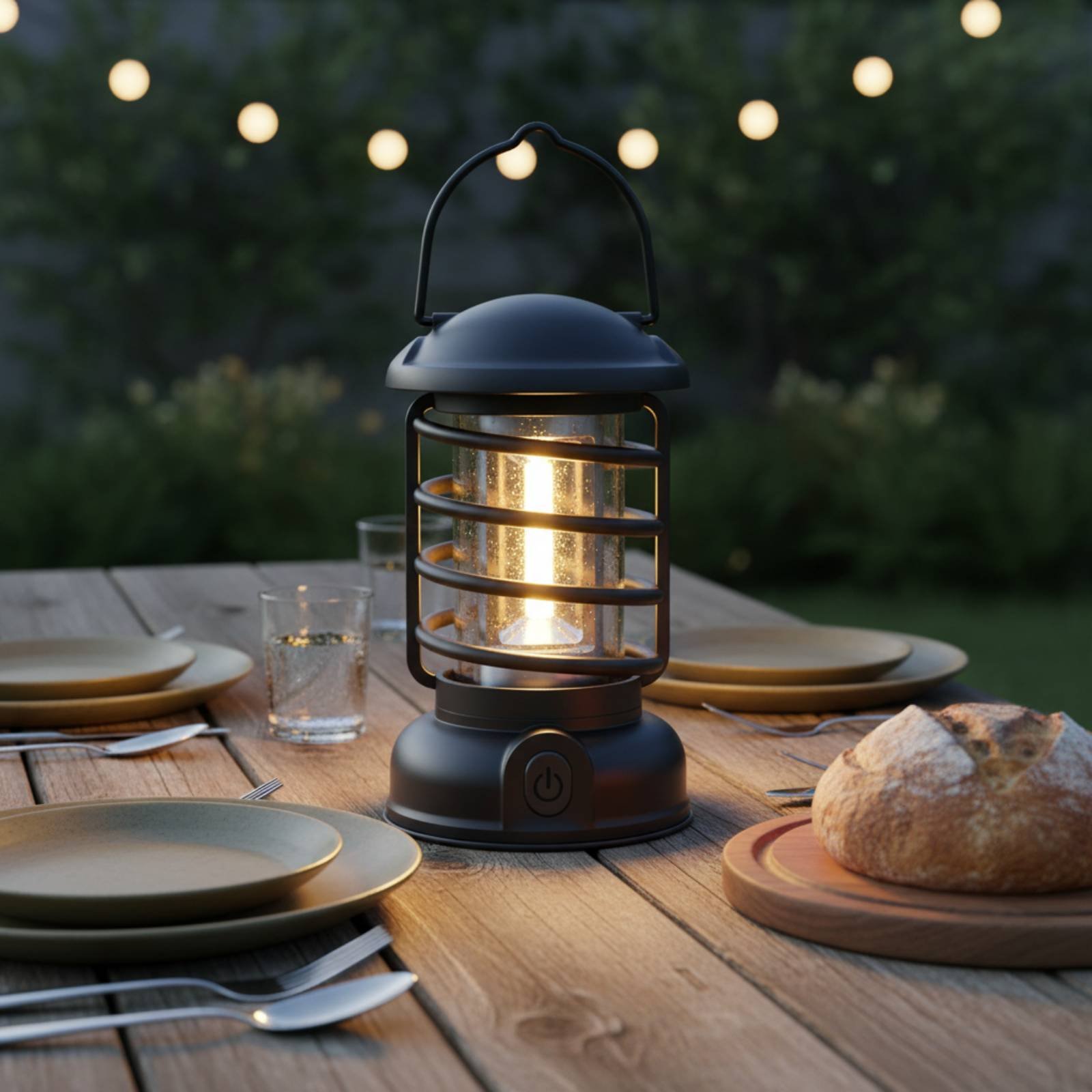レトロキャンプランタン双方向電源ヴィンテージデザイン発光コン - Outdoor Lighting Lanterns のレビューと価格