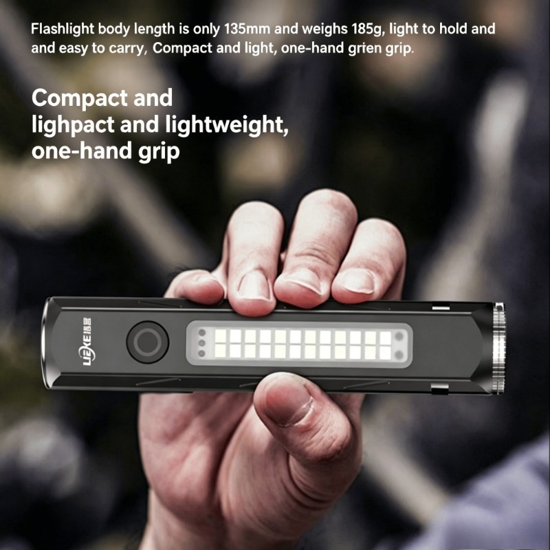 LED 強力な光懐中電灯タイプ C 充電小型ポータブル作業灯 - Outdoor Lighting Lanterns のレビューと価格