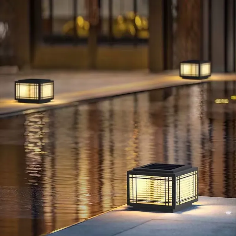明るい白色のゲート用屋外照明、ソーラーゲートポスト柱用屋外照 - Wall Lighting Outdoor のレビューと価格