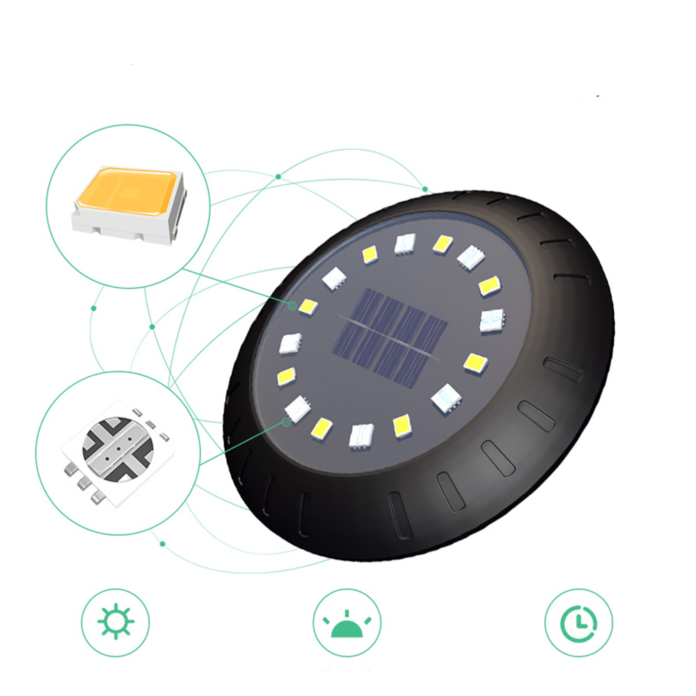 防水屋外ランプ,8個のカラフルなソーラーパワーを備えた8個の - Outdoor Lighting Under Deck のレビューと価格