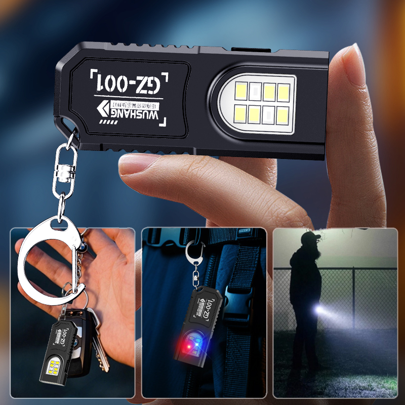 ポータブルキーホルダー LED COB 懐中電灯 USB 充 - Outdoor Lighting Lanterns のレビューと価格