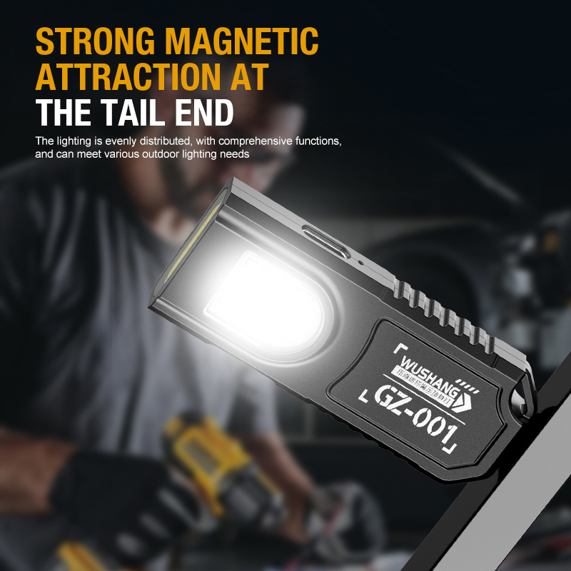ポータブルキーホルダー LED COB 懐中電灯 USB 充 - Outdoor Lighting Lanterns のレビューと価格