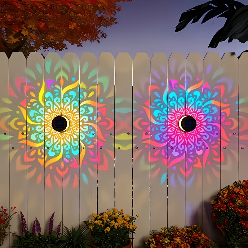 ソーラーLEDウォールライトマンダラプロジェクションランタン - Outdoor Lighting Manufacturers のレビューと価格
