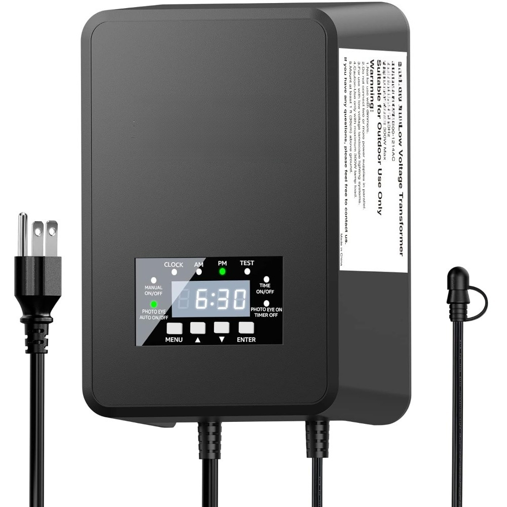 屋外用低電圧景観照明トランス 300W タイマー付き 光電セ - Outdoor Lighting Low Voltage のレビューと価格