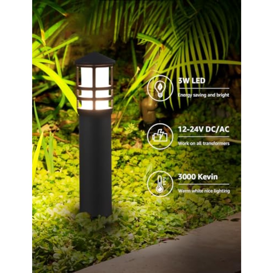 4個パック 低電圧パスウェイライト 3W 3000K 12- - Outdoor Lighting Low Voltage のレビューと価格