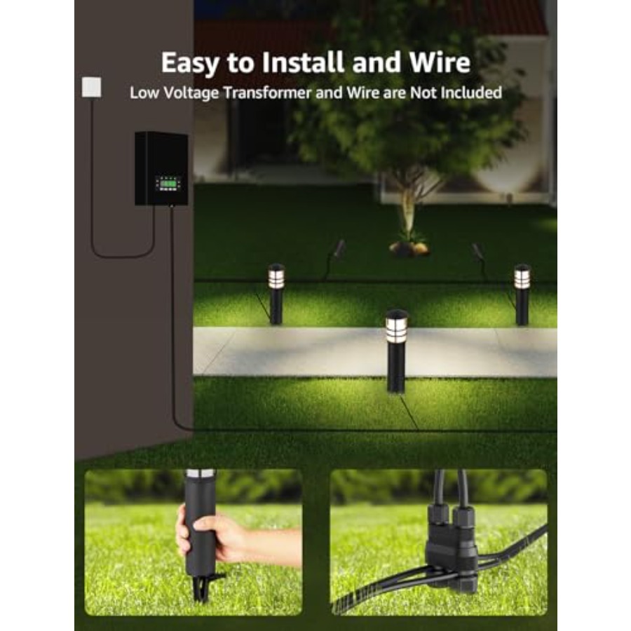 4個パック 低電圧パスウェイライト 3W 3000K 12- - Outdoor Lighting Low Voltage のレビューと価格