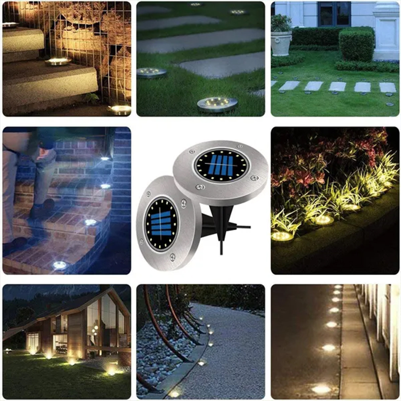 8/20 LEDソーラーグラウンドライト 防水 屋外 ガーデ - Outdoor Lighting Under Deck のレビューと価格