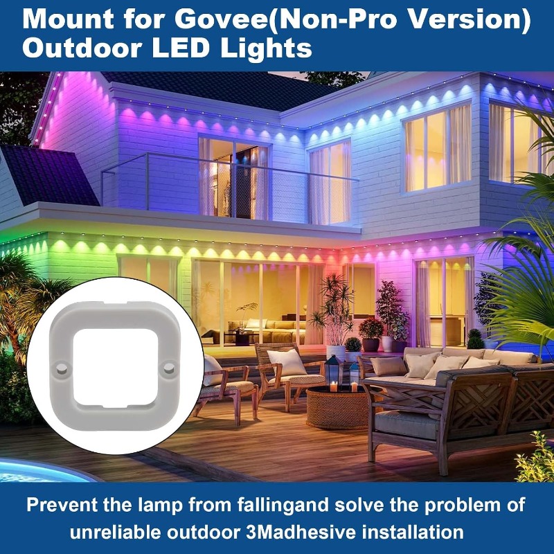 28/45/68個入り屋外用LEDライトクリップ（ネジ付き） - Outdoor Lighting Govee のレビューと価格